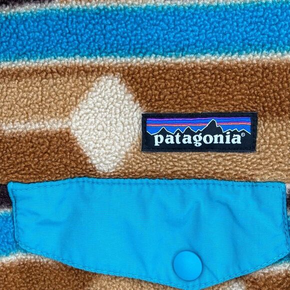 Patagonia Synchilla Snap T Guatemalan Tango Brown Fleece Pullover Jacket Medium - Picture 6 of 8